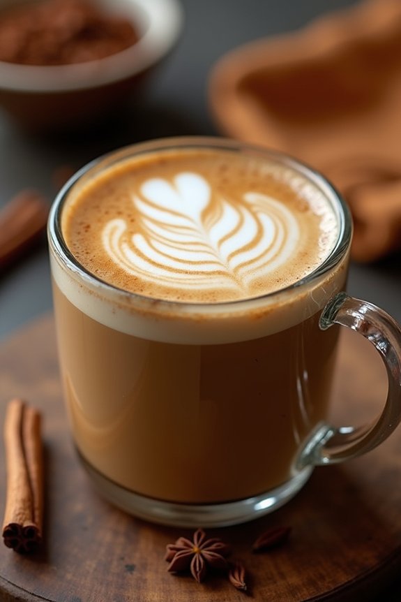 creamy chai coffee delight