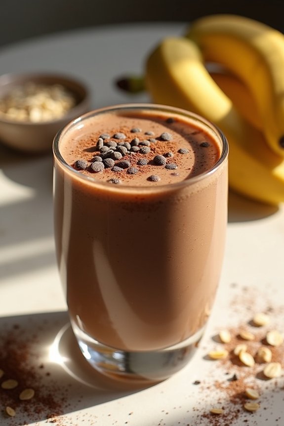 creamy chocolate coffee smoothie