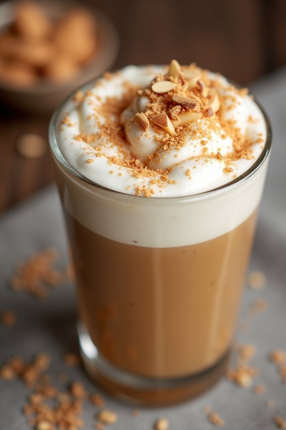 creamy coconut almond latte