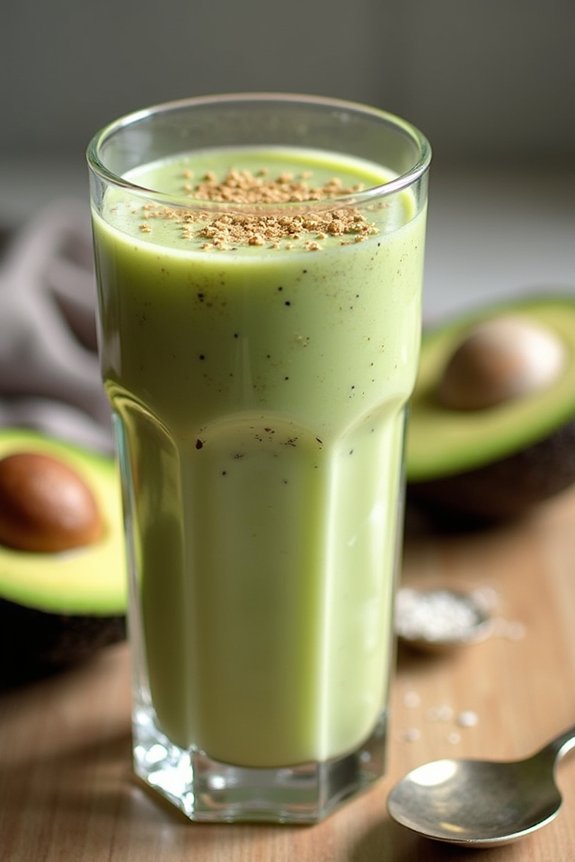 creamy diabetic friendly avocado shake