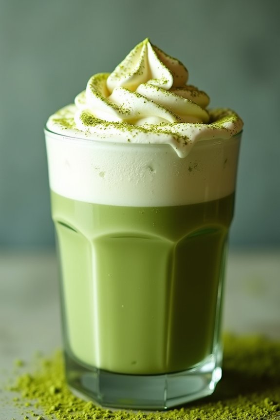 creamy matcha green tea