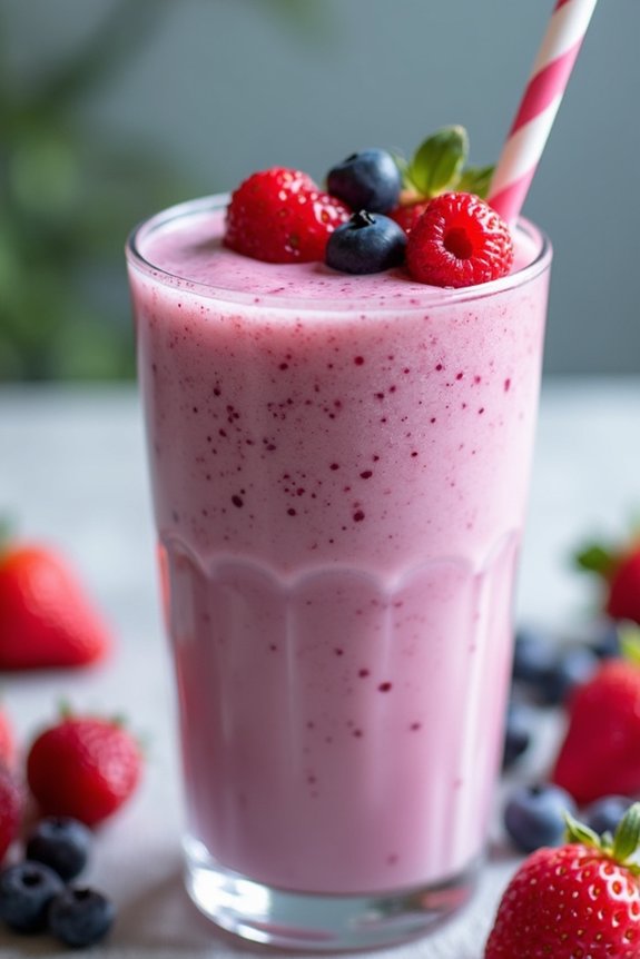 creamy protein berry shake