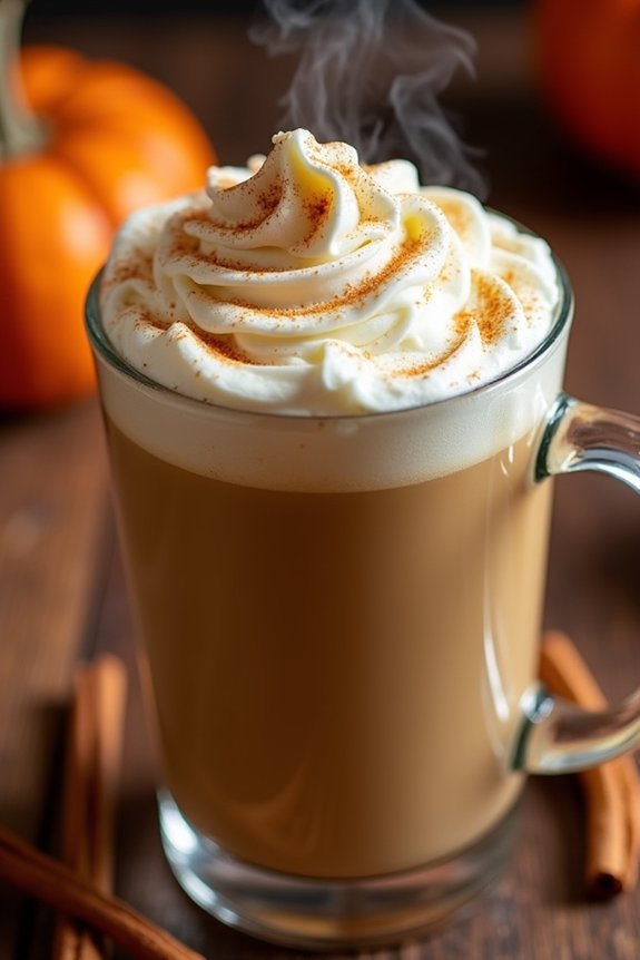 creamy pumpkin spice latte