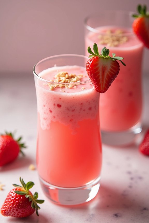 creamy strawberry almond elixir