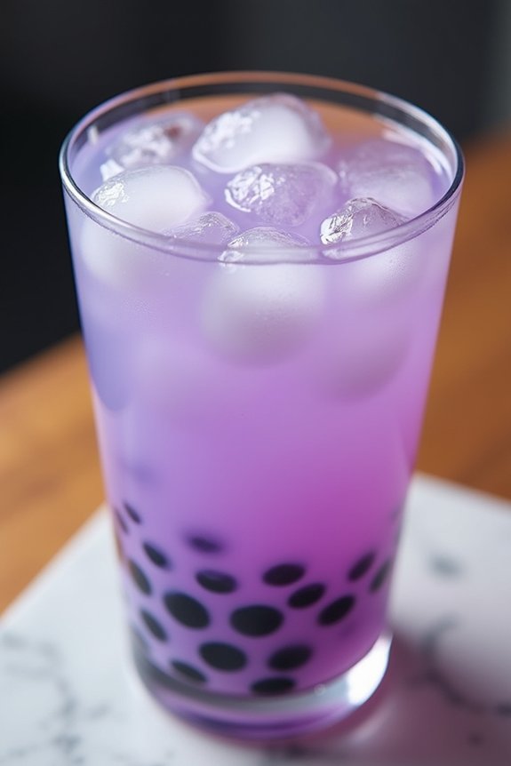 creamy taro coconut delight