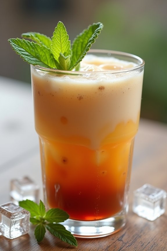 creamy thai tea delight