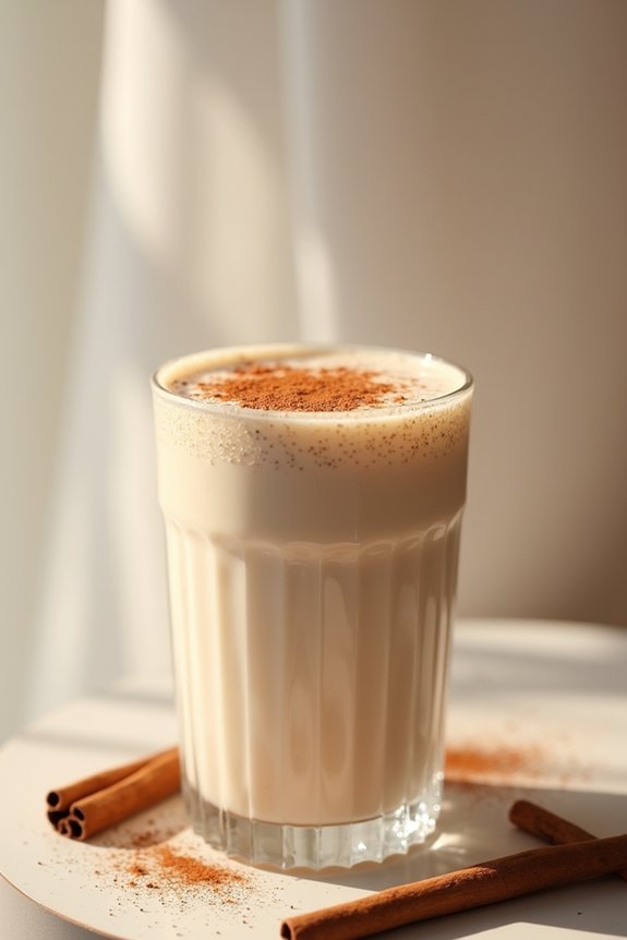 creamy vanilla cinnamon shake