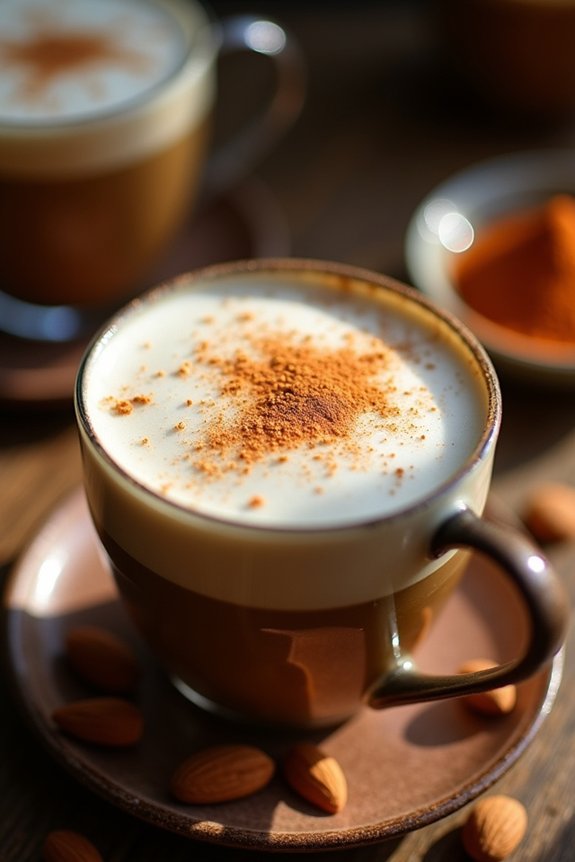 creamy vegan almond cappuccino