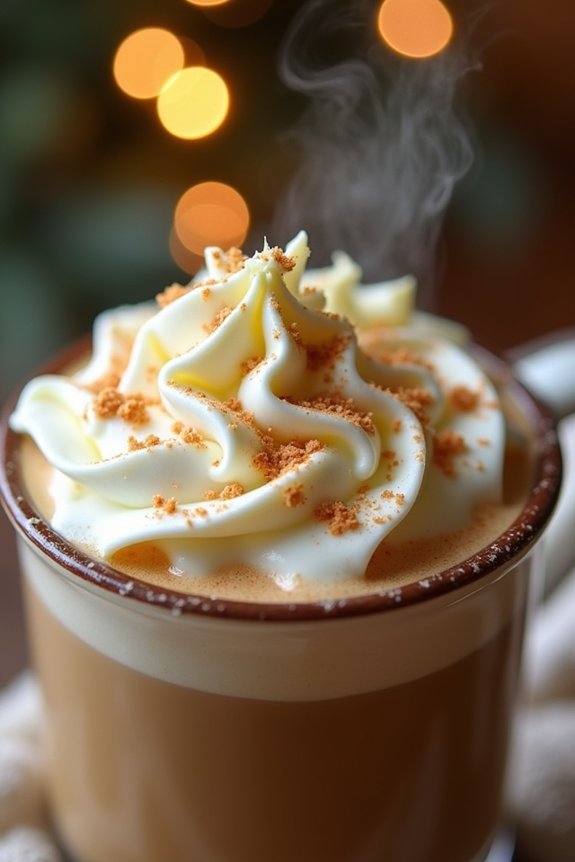 creamy white chocolate coffee