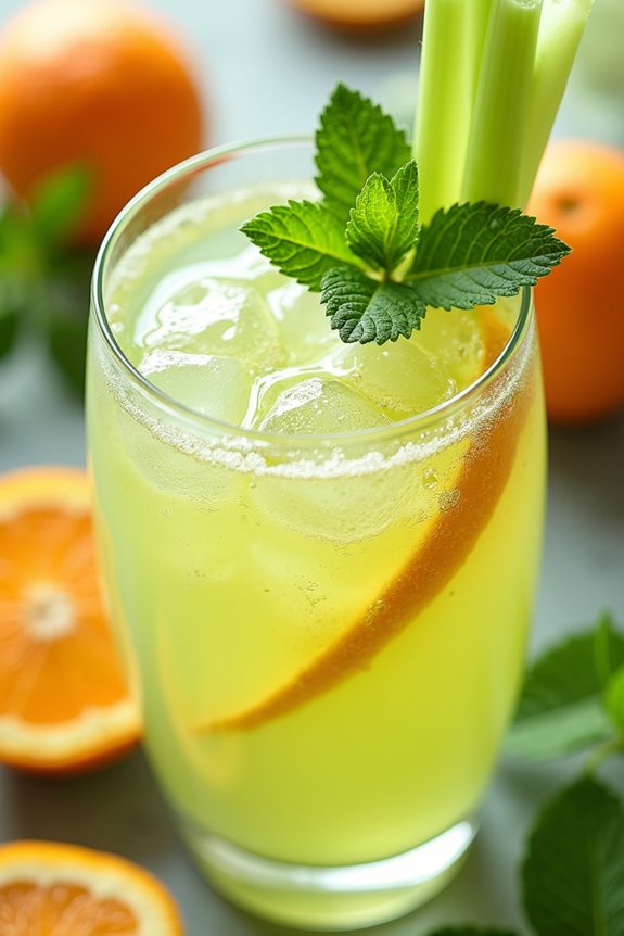 crisp celery tangy orange juice