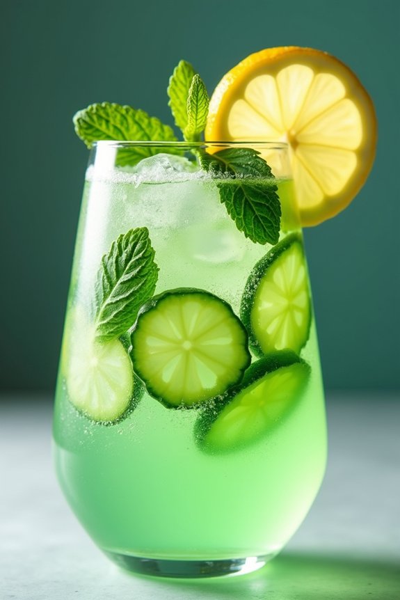 cucumber mint sparkling refreshment