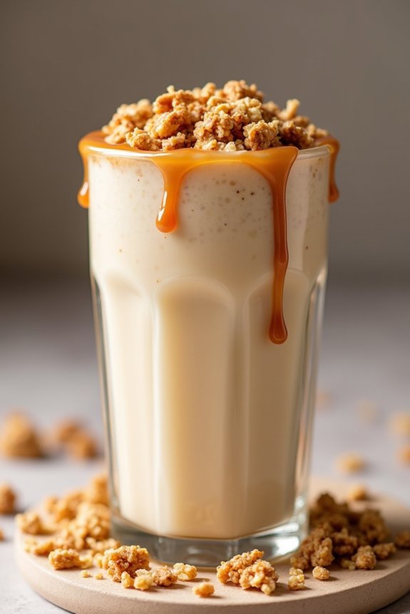 decadent caramel vanilla shake