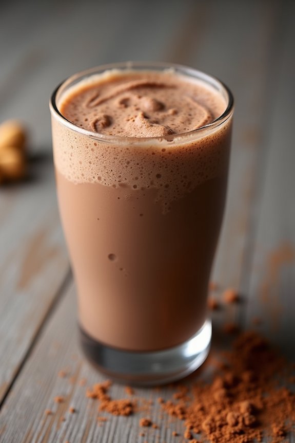 decadent chocolate peanut butter shake