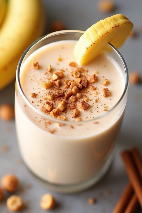 delicious banana nut protein shake
