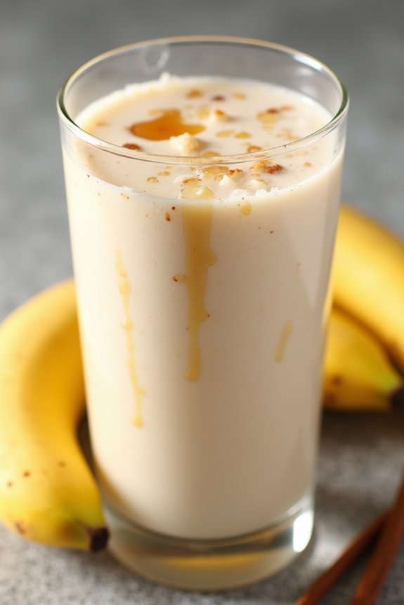 delicious banana vanilla shake