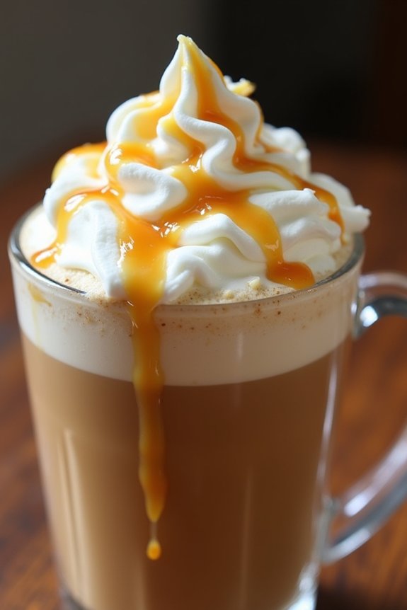 delicious caramel coconut latte