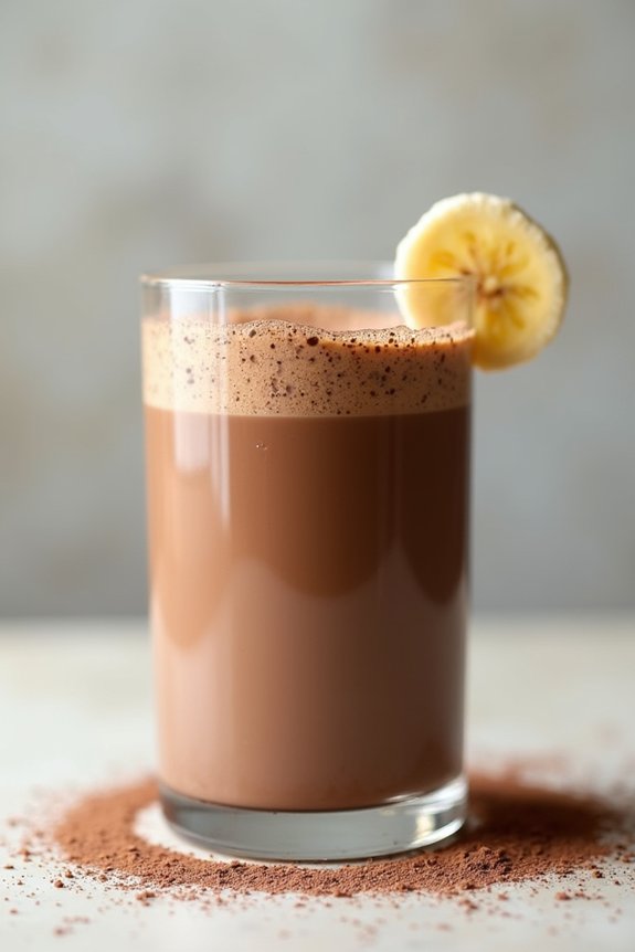 delicious chocolate banana shake