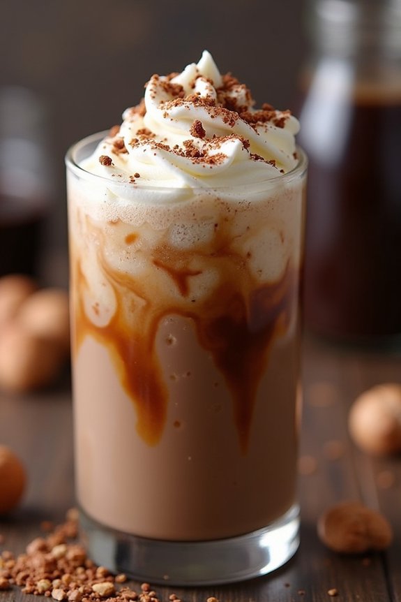 delicious hazelnut coffee smoothie