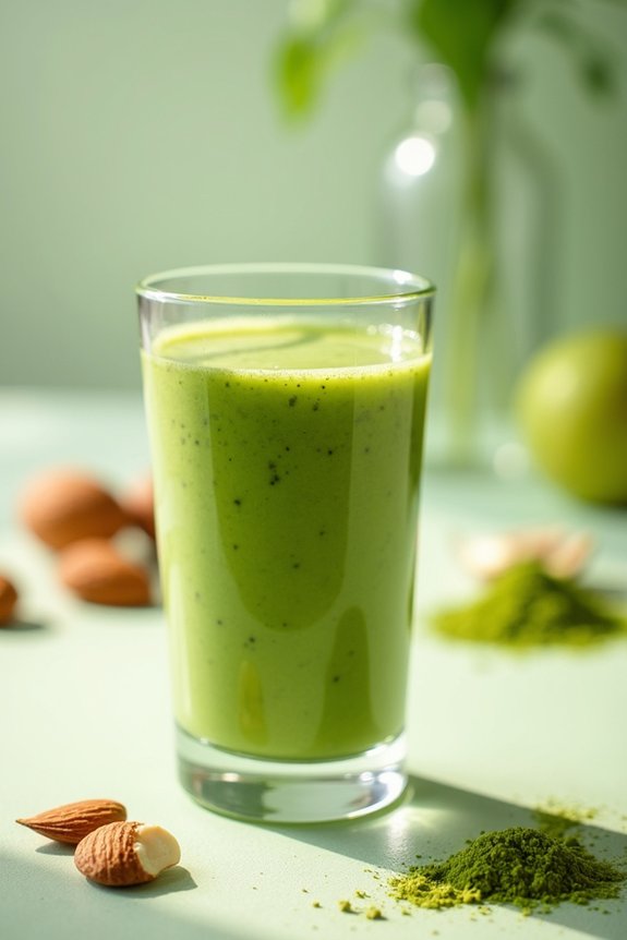 delicious healthy matcha smoothie
