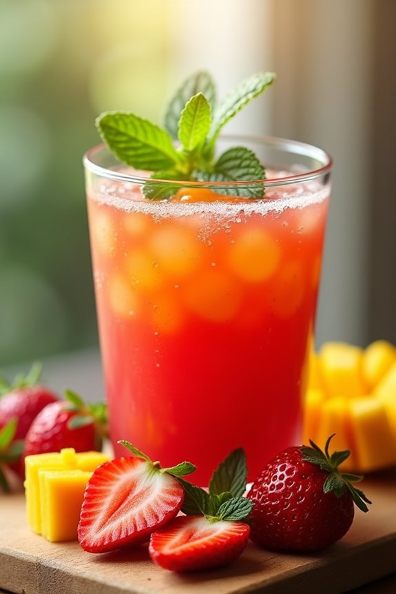 delicious homemade fruit juice