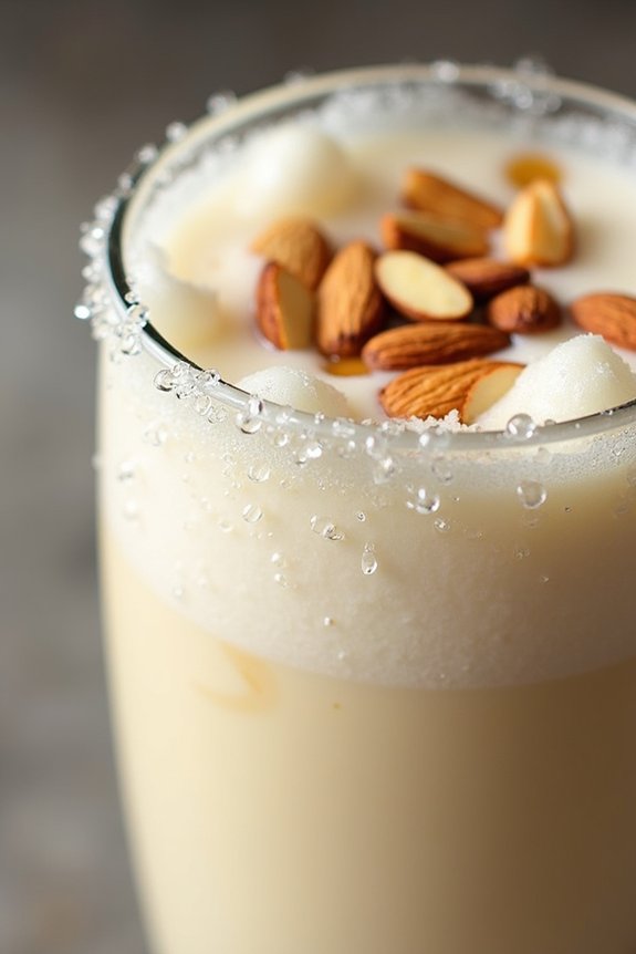 delicious vanilla almond shake