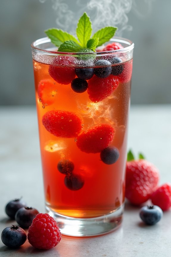 delightful berry infused oolong tea