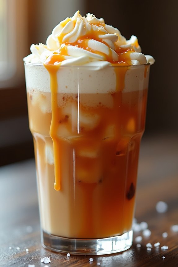 delightful salted caramel beverage