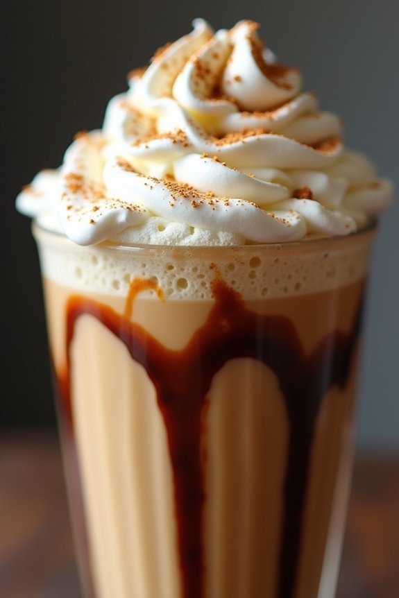 delightful vanilla espresso frappe