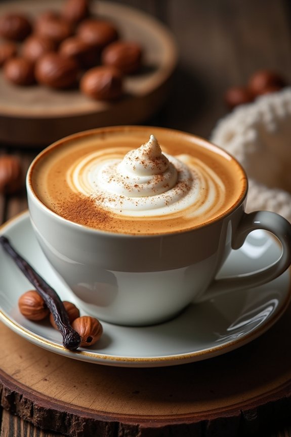 delightful vanilla hazelnut coffee