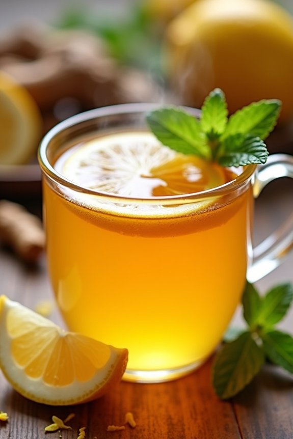 detoxifying turmeric lemon tea