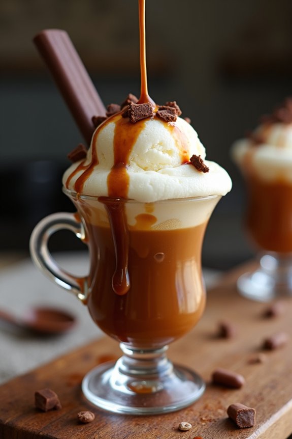espresso dessert with gelato