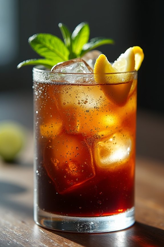espresso tonic layered refreshment