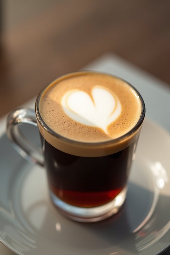 espresso with creamy foam