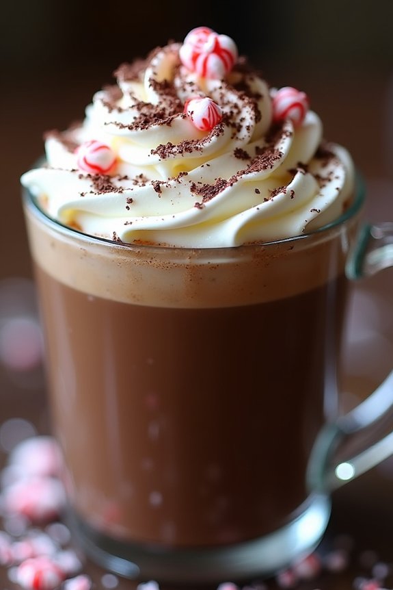 festive dark chocolate mocha