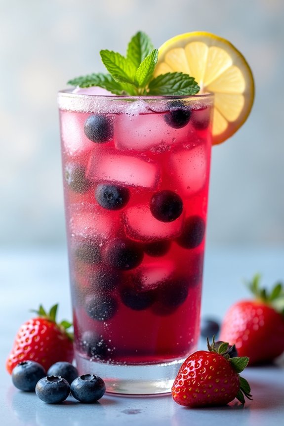 fruity refreshing summer beverage