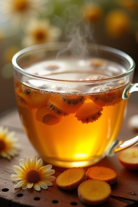 ginger chamomile soothing beverage