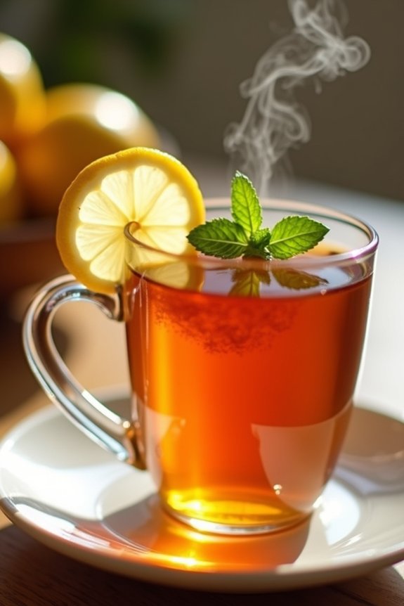ginger lemon tea energizer