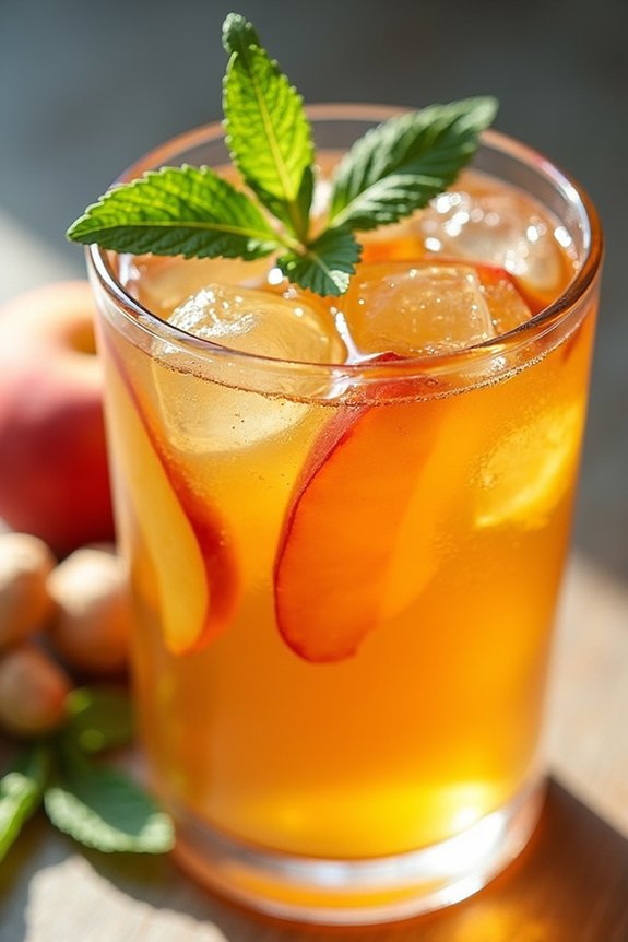 ginger peach tea elixir