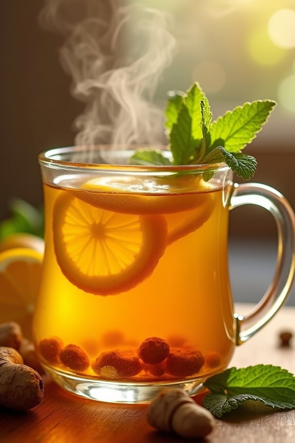 ginger turmeric immunity boosting tea