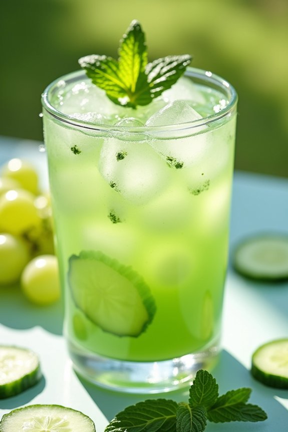 grape cucumber summer refresher