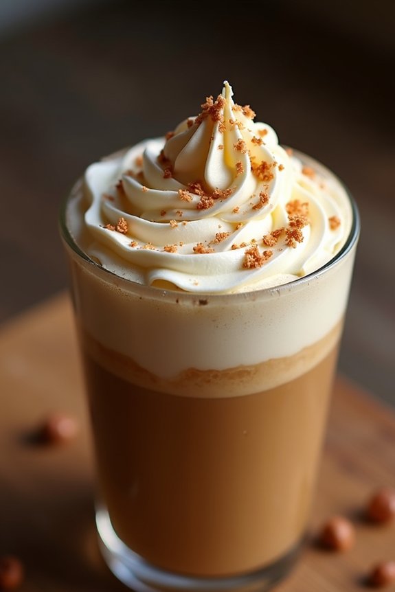 hazelnut vanilla bean latte