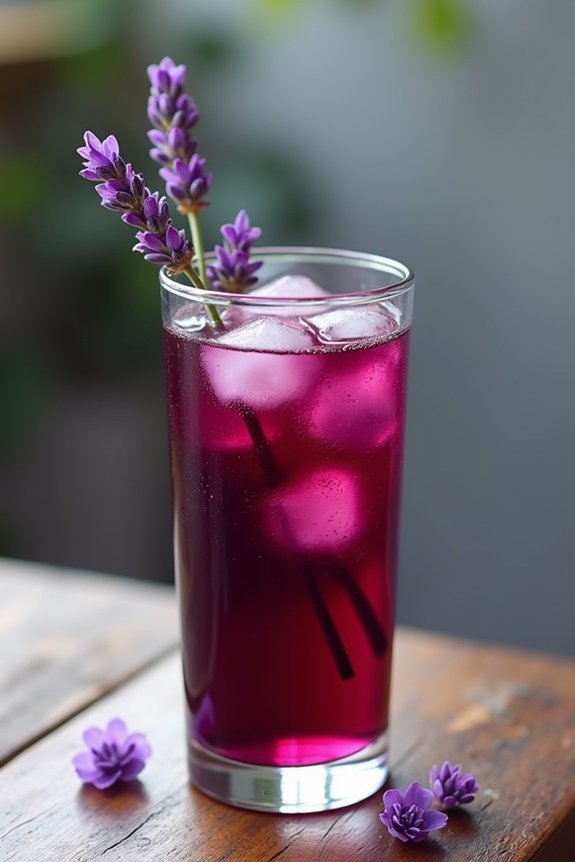 herbal lavender grape infusion