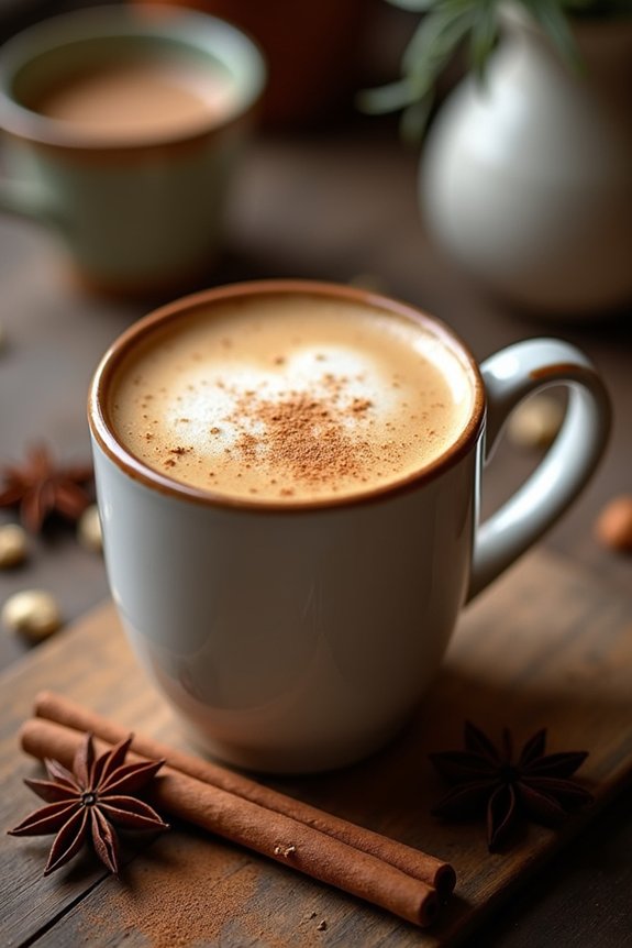 homemade creamy chai latte