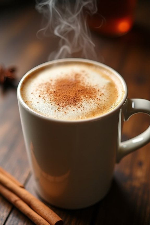 homemade spiced chai latte