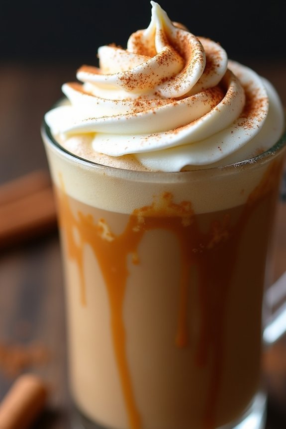 homemade sweet cinnamon latte