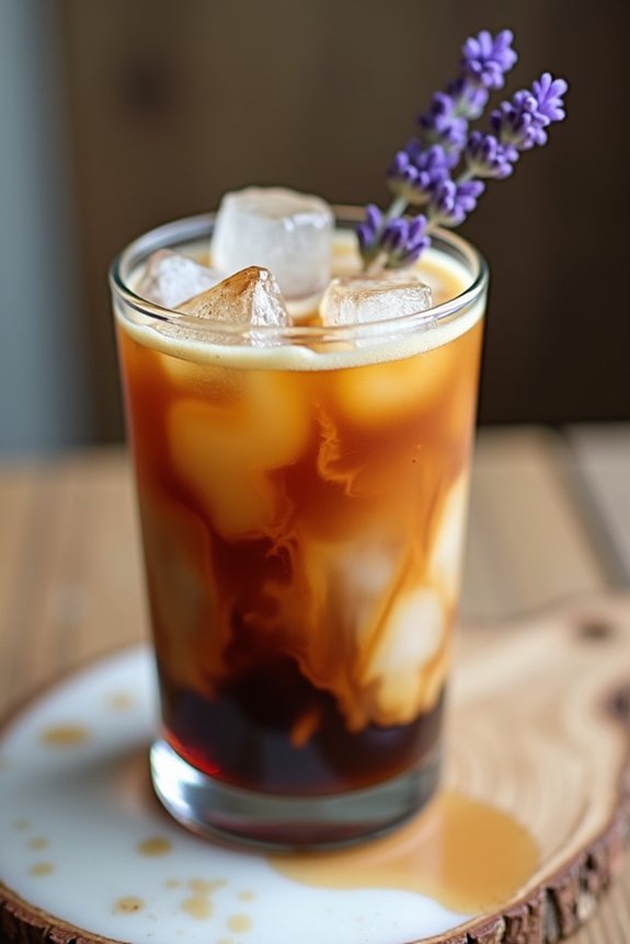 honey lavender iced coffee