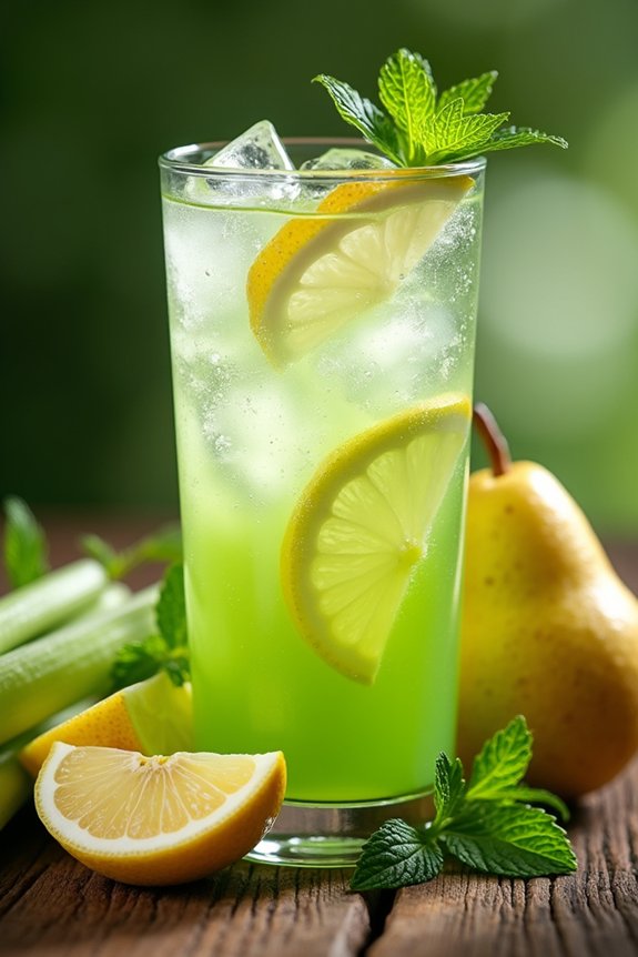 hydrating celery pear juice
