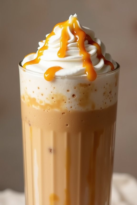 indulgent caramel coffee smoothie