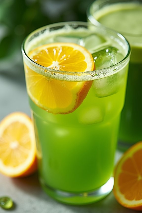 invigorating citrus matcha tea