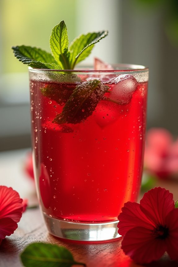 invigorating hibiscus rosehip tea